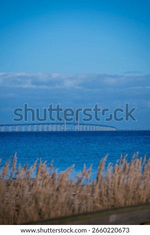The Öresund bridge on cold spring day