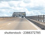 bridge on interstate 10 at Lake Charles, Louisiana, USA