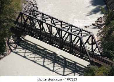 Bridge On Kicking Horse River - Canadian Pacific Railway