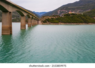 Bridge On Lake Kremasta In Evritania, Mainland Greece.