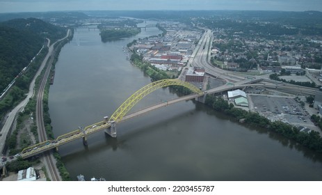 Bridge On Ohio River Near Pittsburgh