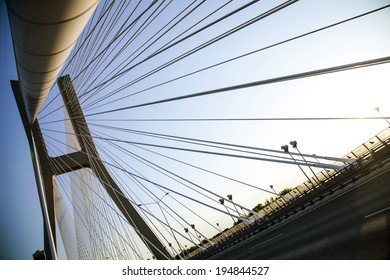Bridge on sunset