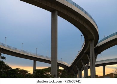 The bridge on sunset time.