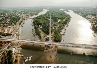 Bridge Over Belgrade - Birds View 