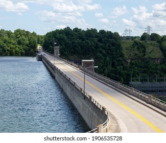 The Bridge Over Bull Shoals Dam Lake View Arkansas