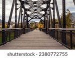 The Bridge over the Clark Fork River in Montana in Milltown State Park