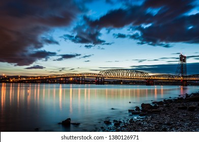 Bridge Over Columbia River Vancouver Washington 