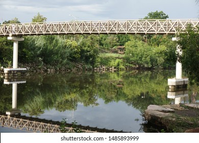 Bridge Over Concho River In Texas