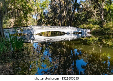 Bridge Over Cypress Gardens In Charleston, South Carolina