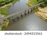 Bridge over the Ebro marsh, Arija, Las Merindades, Burgos province, Spain