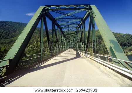 Bridge over Falls Creek, WV along Scenic Highway, US Route 60