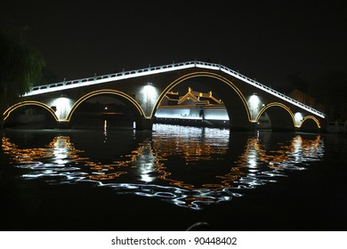 Bridge Over The Grand Canal In Suzhou, China