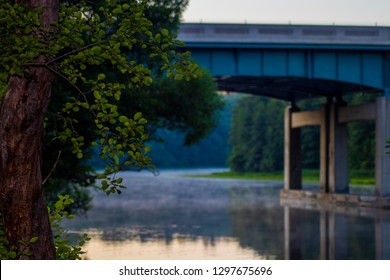 Bridge Over Huron River, Sunrise