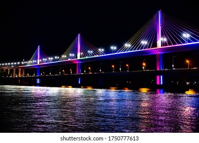 Bridge Over Mandovi River In Panjim Goa