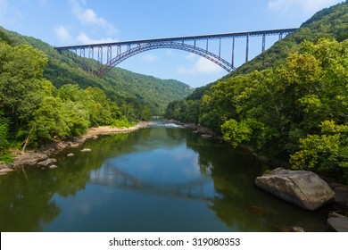 The bridge over the New River Gorge in West Virgina is the fourth longest steel single arch bridge in the world.