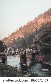 Bridge Over North Fork Feather River In Northern California.