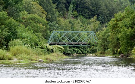 Bridge Over Otter Creek In Vermont