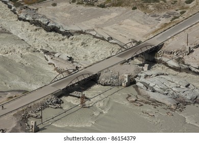 Bridge over Qinnguata Kuussua River (Watson River), Kangerlussuaq, Greenland. - Powered by Shutterstock