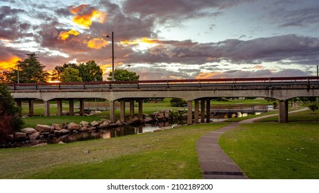 Bridge over the Quart Port creek in in Stanthorpe, Queensland, Australia