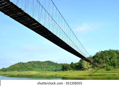 Bridge Over Reservoir,kaeng Krachan National Park,thailand.