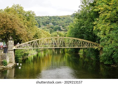 A Bridge Over The River Derwent In Matlock Bath