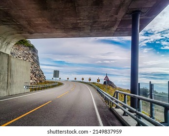 bridge over the river , image taken in europe , image taken in Lofoten Islands, Norway, North Europe