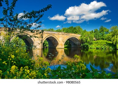 Bridge Over The River Tees Between Yarm And Eaglescliffe