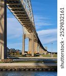 bridge over the soo locks in sault Ste Maire 