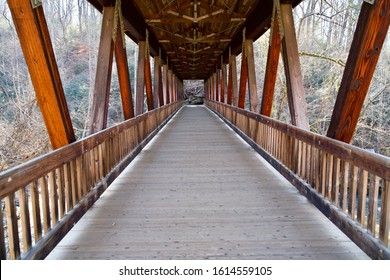 Bridge Over Vickery Creek In Roswell,Ga