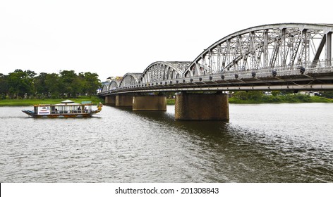 Bridge At Perfume River In Hue Of Vietnam