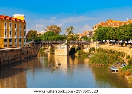 Bridge of Perils or Puente de los Peligros is a bridge through Segura river in Murcia. Murcia is a city in south eastern Spain.