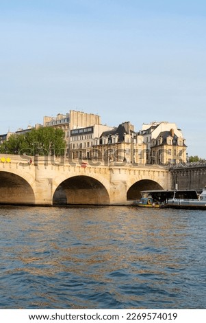 bridge Pont Neuf and Seine river, Paris, France