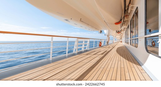 Bridge promenade of a cruise ship during navigation. - Powered by Shutterstock