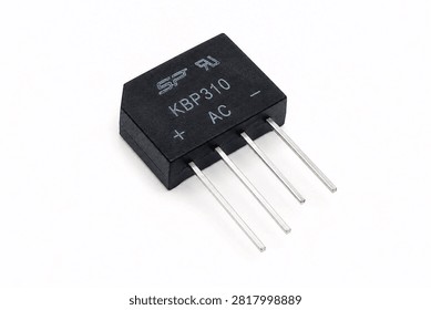 Bridge rectifier electronic component isolated