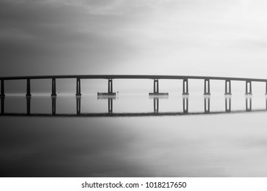 Bridge And Reflection Over Santa Rosa Sound