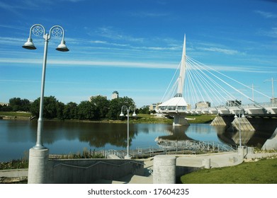 bridge and river park