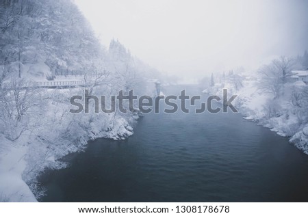 the bridge river snow
