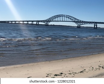 Bridge To Robert Moses State Park As Seen From Captree State Park