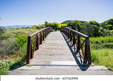 Bridge In Shoreline Park, Mountain View, California