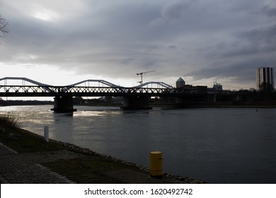 bridge shot at down and cloudy wether