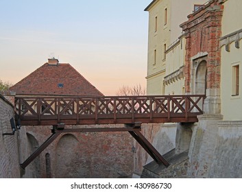 bridge in Spilberk castle, city Brno, Czech republic