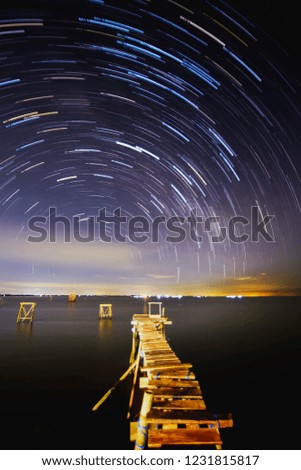 Similar – Image, Stock Photo Surfing with the Stars