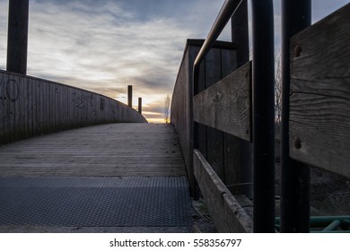 Bridge at sunset