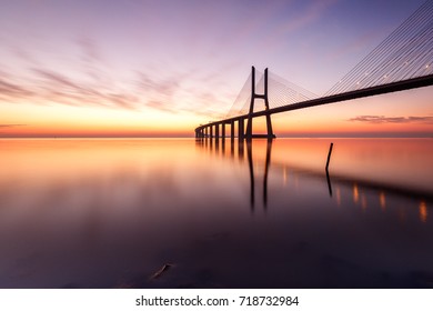 bridge sunset