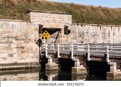 Bridge To Tunnel At Fort Monroe In Hampton, Virginia