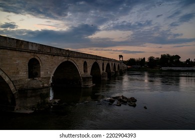 Meriç Bridge (Turkish: Meriç Köprüsü), A.k.a. Yeni Köprü, Meaning New Bridge Or Mecidiye Bridge, After Sultan Abdülmecid I, Is A Historic Ottoman Bridge In Edirne (formerly Adrianople), Turkey.