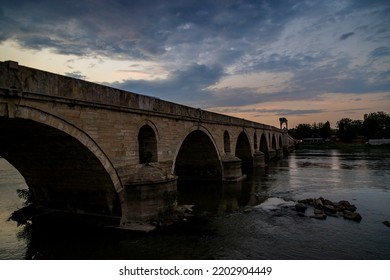 Meriç Bridge (Turkish: Meriç Köprüsü), A.k.a. Yeni Köprü, Meaning New Bridge Or Mecidiye Bridge, After Sultan Abdülmecid I, Is A Historic Ottoman Bridge In Edirne (formerly Adrianople), Turkey.