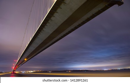 Bridge in the UK at night