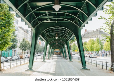 Bridge And Vanishing Point In Berlin, Germany