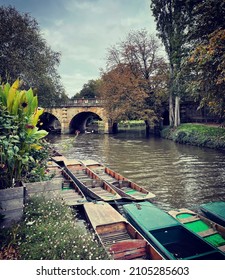 Bridge View With Boats On Oxford Canal